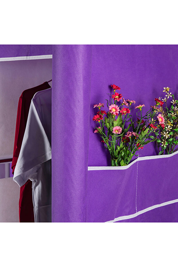 خزانة ملابس منزلية من القماش متعدد الطبقات - 4