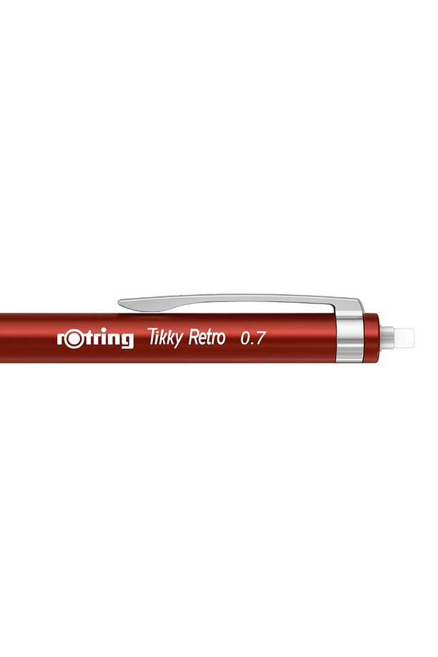 | Tikky Retro Versatil Kalem, 0.7 mm Uç, Metalik Kırmızı, Ergonomik Tutuş - 4