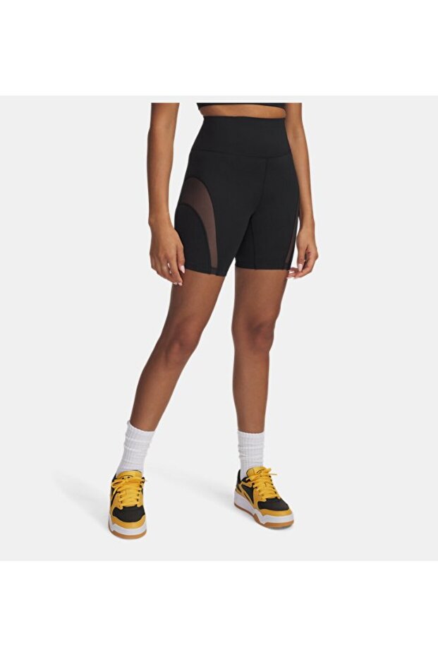 Kadın UA Meridian Mesh 7 in Kısa Tayt 6000340-001 - 1