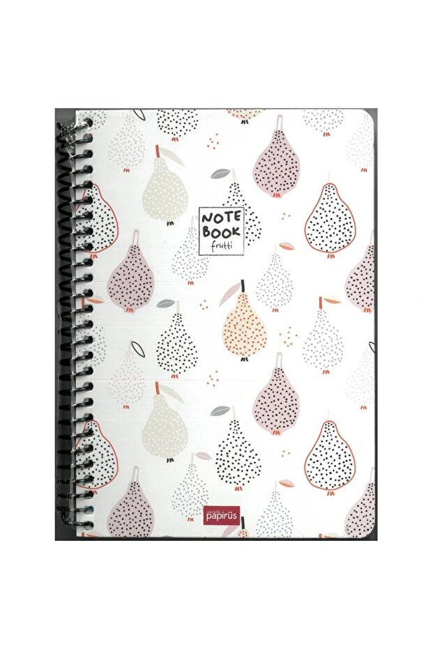 Papyrus Frutti Hard Cover with Spiral 16X23 120Yp. Strapied Notebook