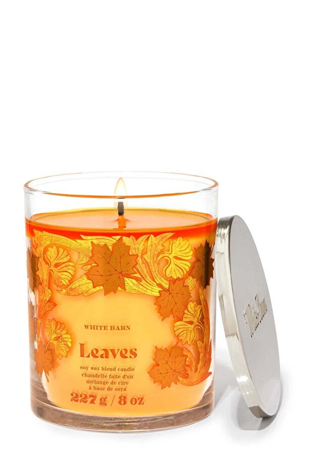 Leaves Single Wick Candle - 1
