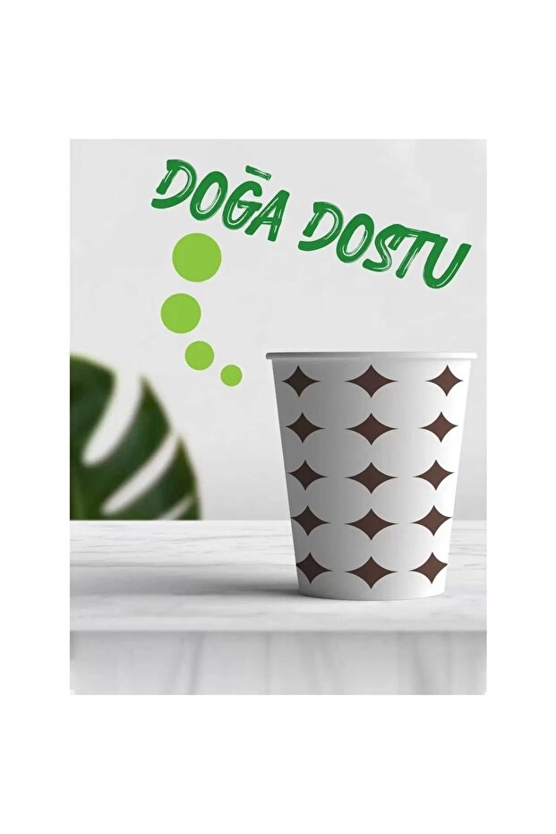 Karton-kağıt/çay-kahve Bardağı (6.5OZ) 1000 Adet - Ahşap Karıştırıcı 1000 Adet - 6