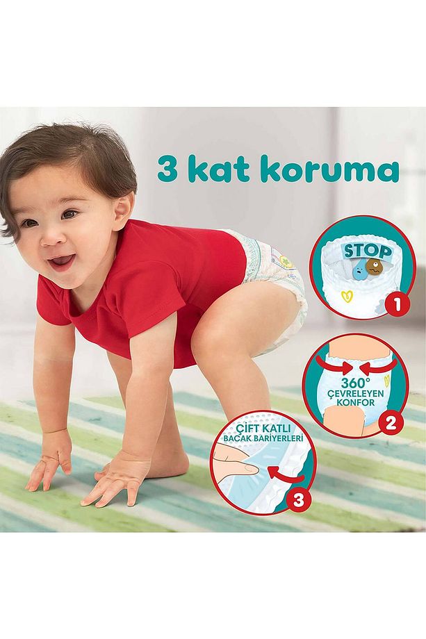 Aktif Külot Bebek Bezi 6 Numara 52 Adet Fırsat Paketi - 3