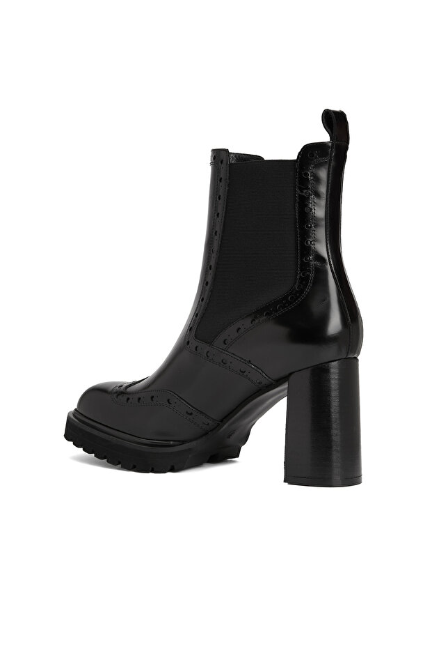 Siyah Kadın Deri Bot - 3