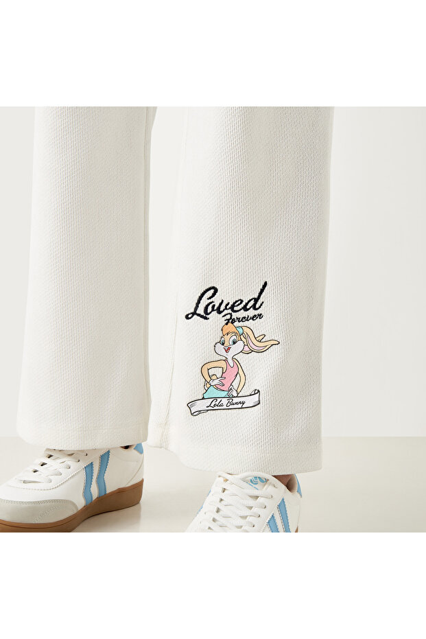 Lola Bunny Print Joggers With Drawstring Closure And Pockets - 4