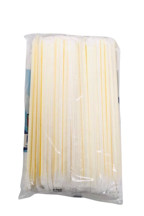 Kağıt Sargılı Körüksüz Plastik Pipet 200 Adet - 2