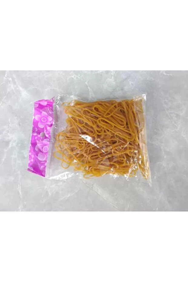 Yellow200PCS 100/200pcs Yellow Strong Adjustable Elastic Ring, Student Office Supplies, Stationery,