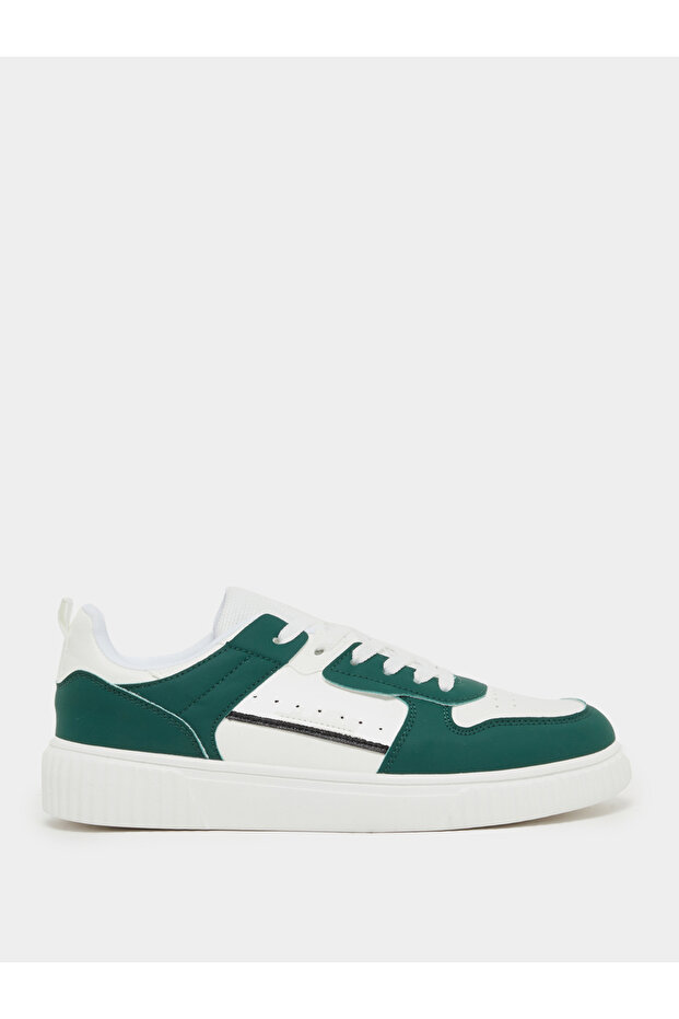 Color Block Breathable Lace Up Sneakers