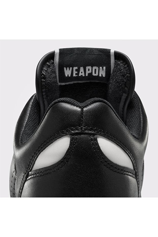Weapon Unisex Siyah Deri Sneaker - 7