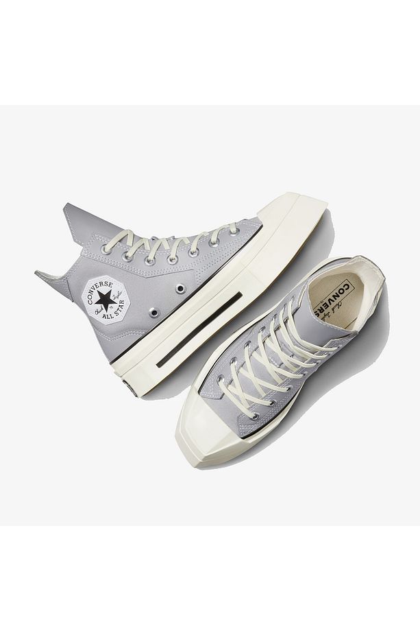 Chuck 70 De Luxe Squared Unisex Gri Platform Sneaker - 6