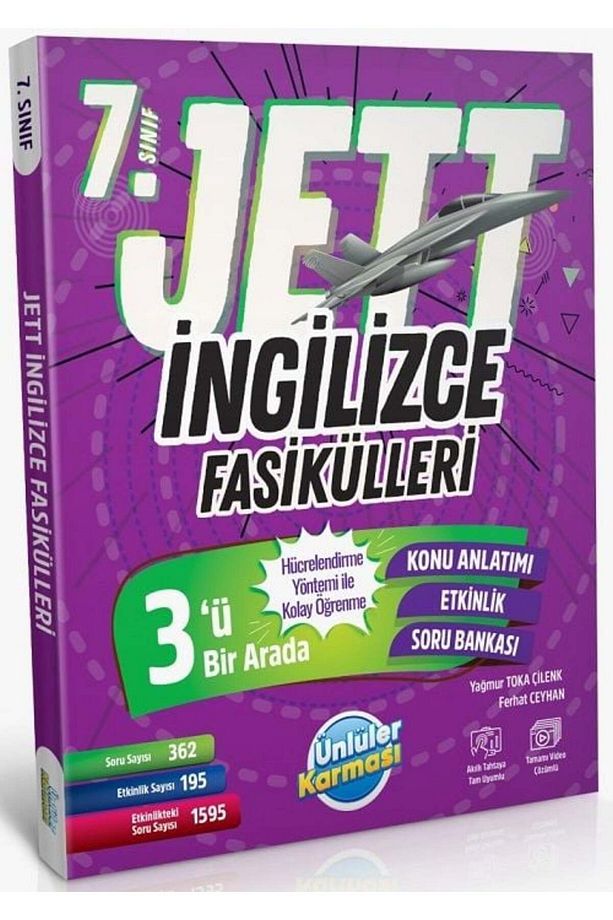 Ünlüler 7. Sınıf Ingilizce Jett Soru Fasikülleri Ünlüler Yayınları - 1