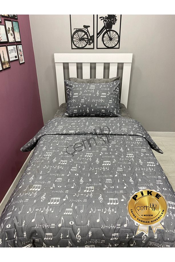 Çetinhome Tek Kişilik Kapitone Pike Seti 4 Mevsim Nota - 6