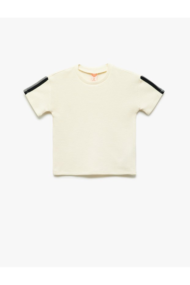Cotton Long Sleeve Crew Neck T-Shirt