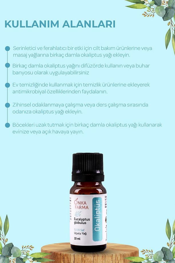 Onka Farma %100 Saf Okaliptüs Uçucu Yağı 10 ml - 4