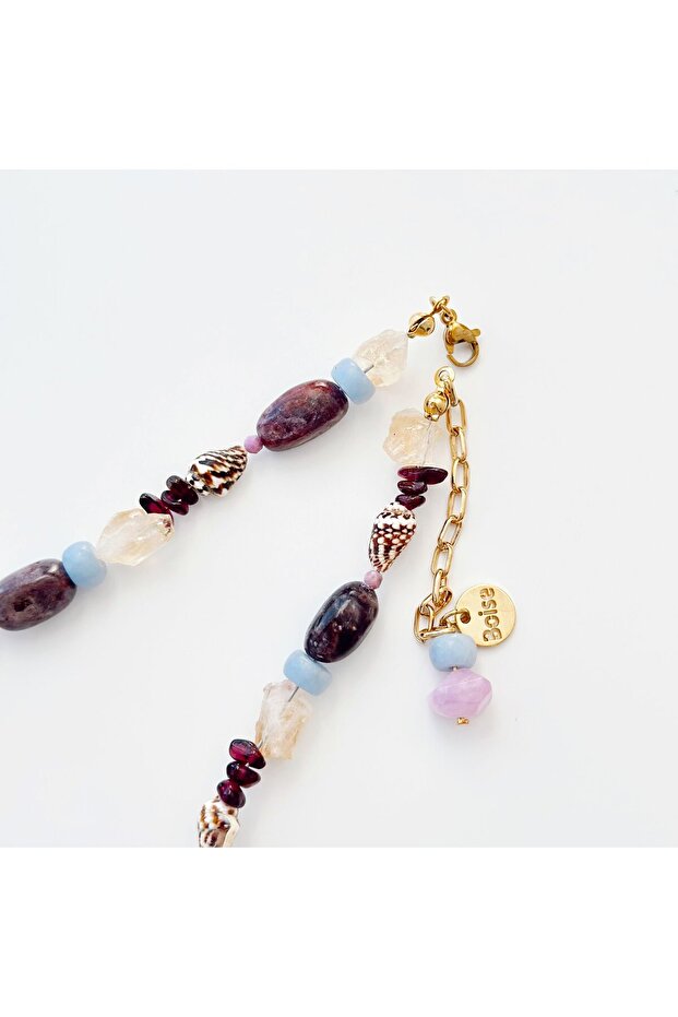 Ruby Shell Necklace | Kolye - 3