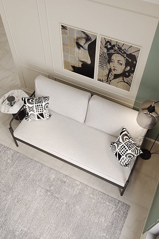 Sofia Sedir Metal Karyola - 3