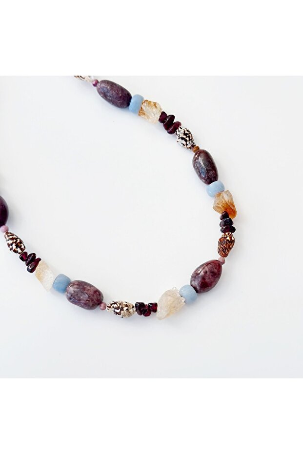 Ruby Shell Necklace | Kolye - 2
