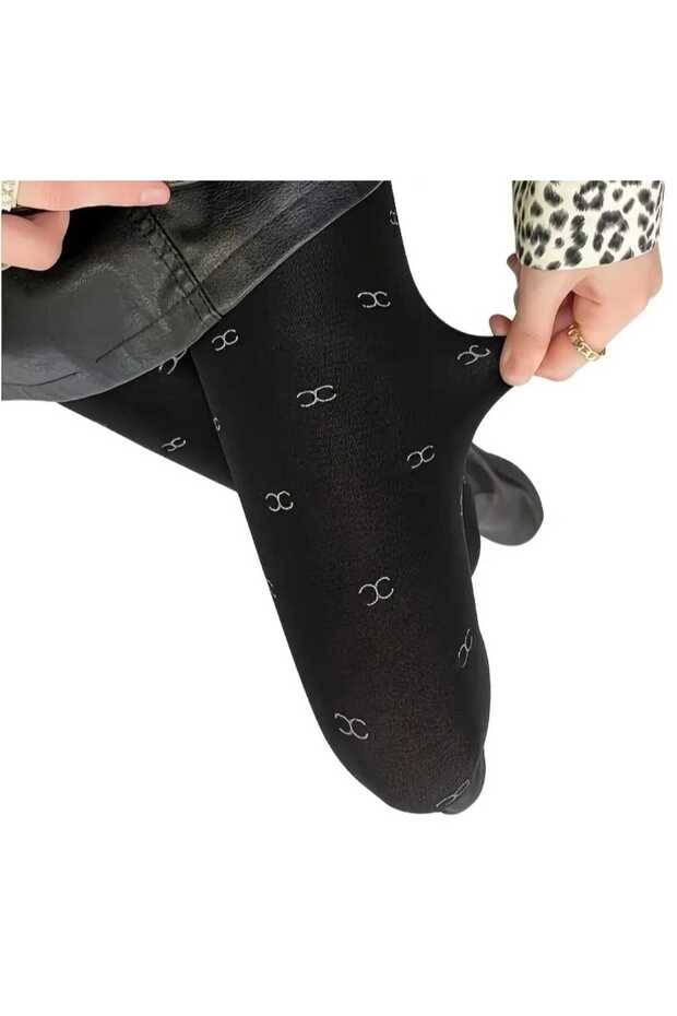 KALIN BASKILI KÜLOTLU ÇORAP - 4