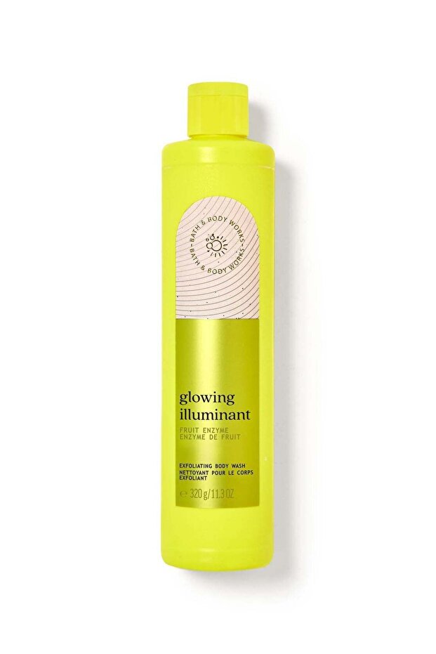 غسول الجسم المقشر المتوهج مع إنزيمات الفاكهة