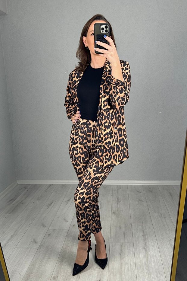 Σετ παντελόνι Leopard Jacket - 5