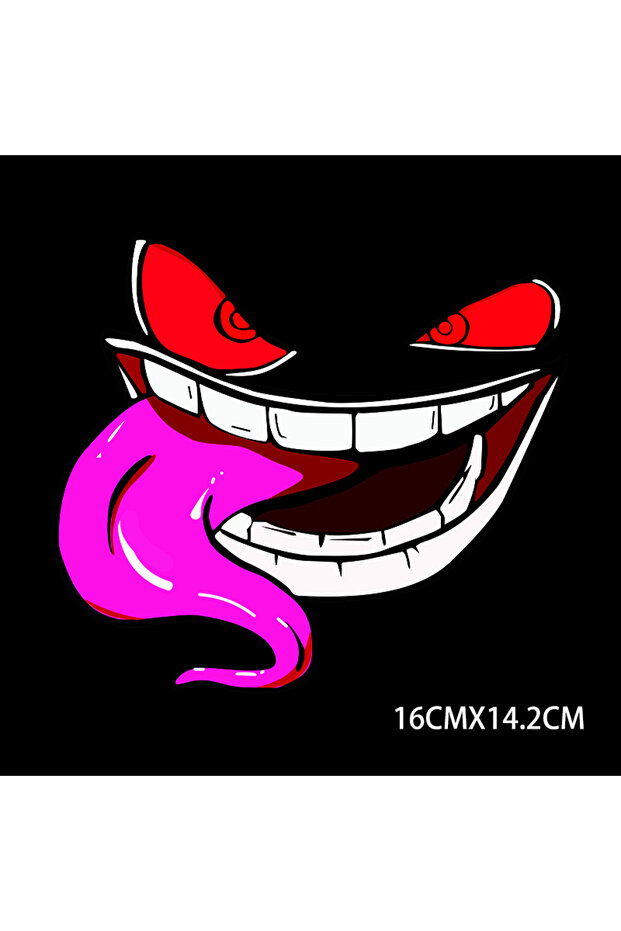 length 16cm G129 Funny Funny and fun stickers, devil stickers, reflective and waterproof effects sui