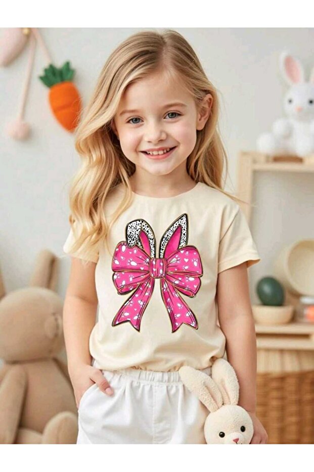 Children's Assorted Mixed Printed Crew Neck Cotton T-Shirt