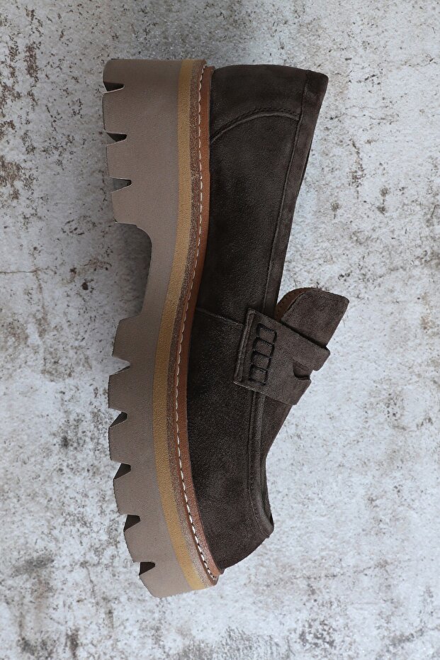 MINDY DERİ KALIN TABAN LOAFER KADIN - 4