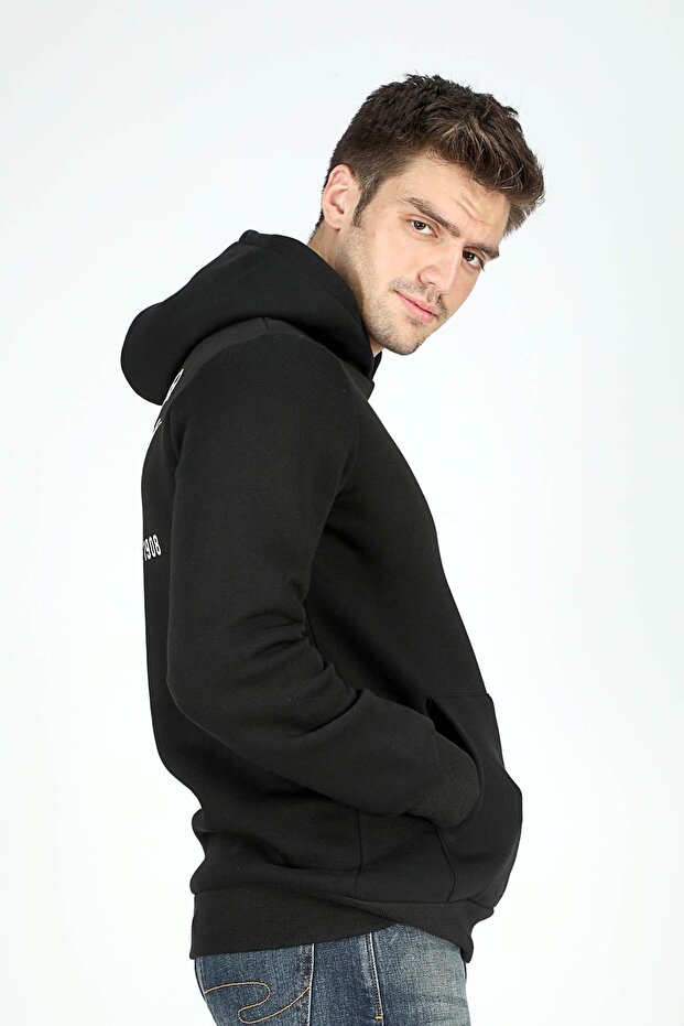 Time Erkek Kapüşonlu Sweatshirt - 3