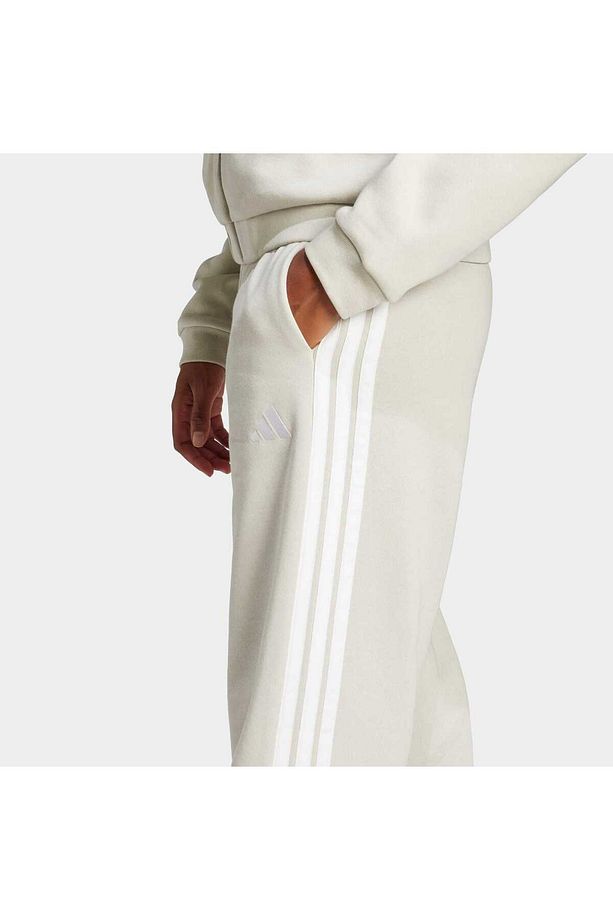 Essentials 3-Stripes Open-Hem Fleece Eşofman Altı - 6