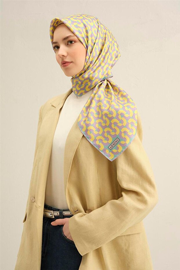وشاح كلاسيكي منقوش ساف حرير سورا 9321D 53