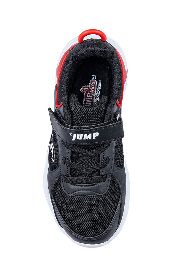 24931 Cırtlı Siyah - Kırmızı Üniseks Çocuk Sneaker Günlük Spor Ayakkabı - 6