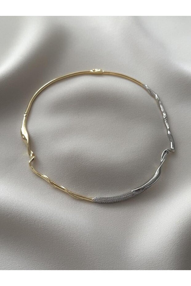 Dalgalı Modern Kolye-VIP - 4