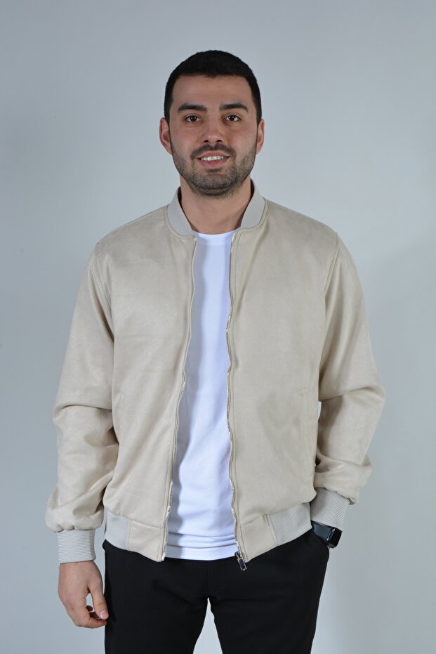 SÜET BOMBER CEKET - 1