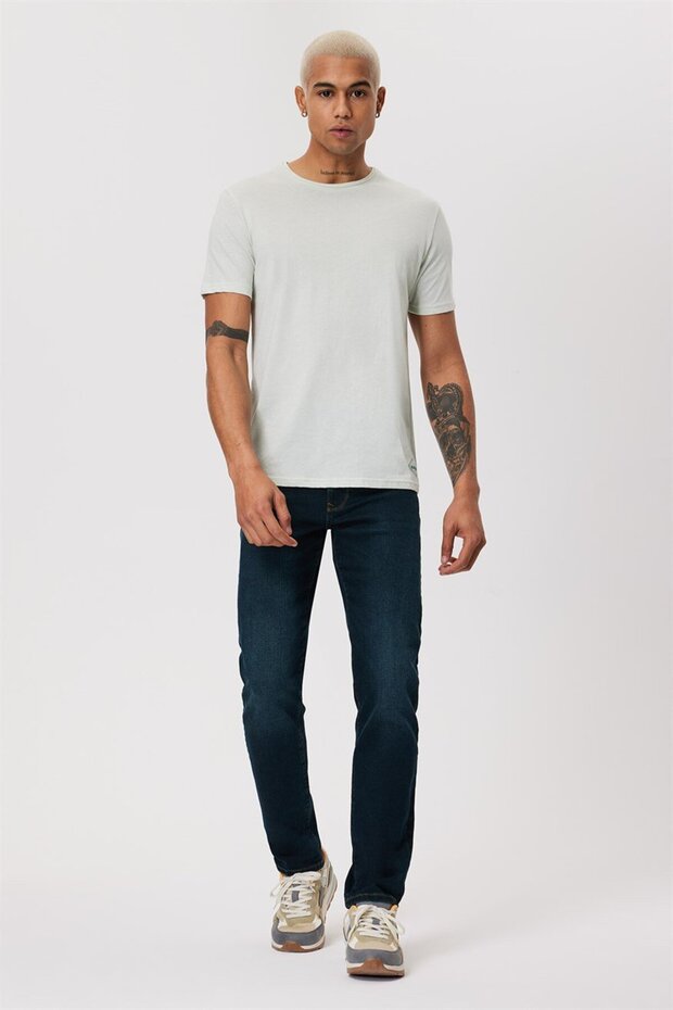 Gael Men's 100% Cotton O-Neck T-Shirt Mint