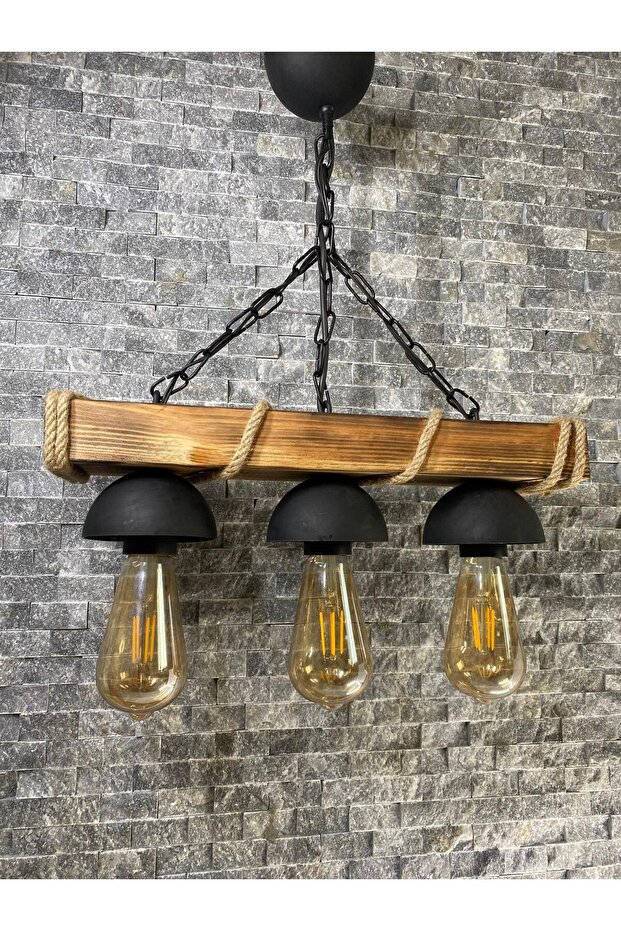 Dekoratif  Ahşap avize - 1