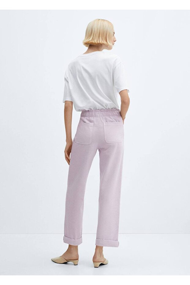 Beli Elastik Slouchy Jean Pantolon - 4