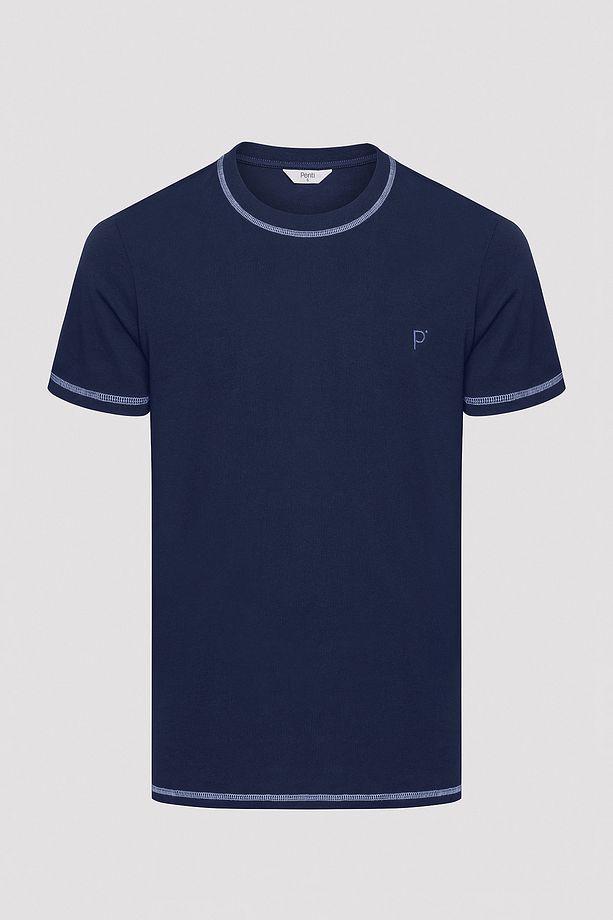Blue Şort Pijama Takımı - 5