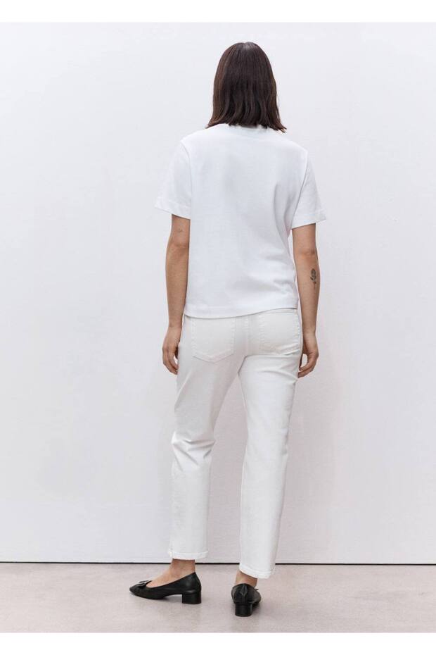 Düz kesim hamile jean - 4