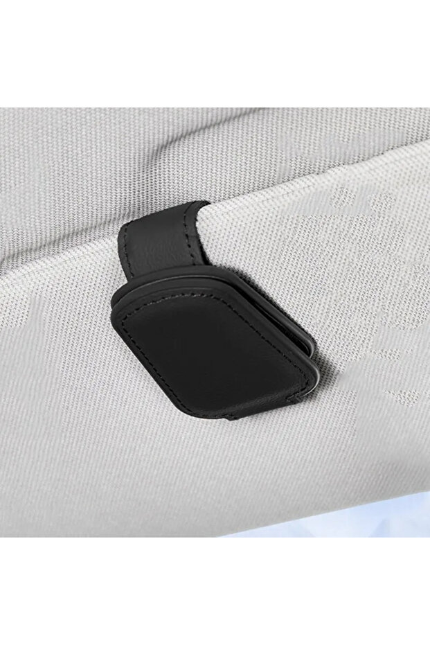 1PC Black Car Glasses Clip Multifunction Sun Visor Leather Eyeglasses Clip Magnetic Sunglasses Holde