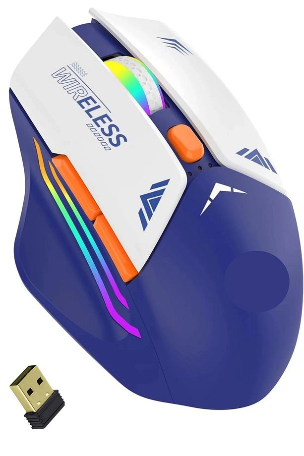 Blic Bwm1 Mavi Rgb Şarjlı Kablosuz 1600dpı Işıklı Kablosuz Mouse - 1