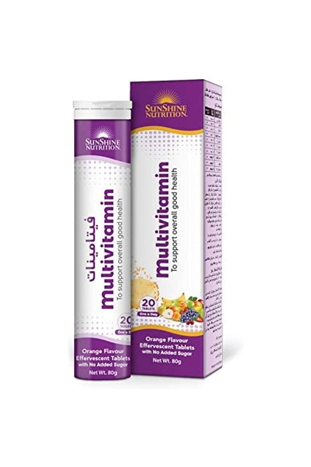 Nutrition Multivitamins Effervescent - Orange Flavor, 20 Tablets