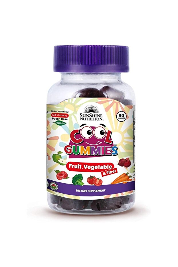 Nutrition Cool Gummies For Kids - Black Currant Flavor, 90 Gummies