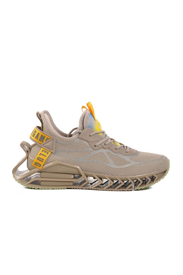 Bej Fileli Hava Alabilen Memory Foam Erkek Sneaker Bright M - 1
