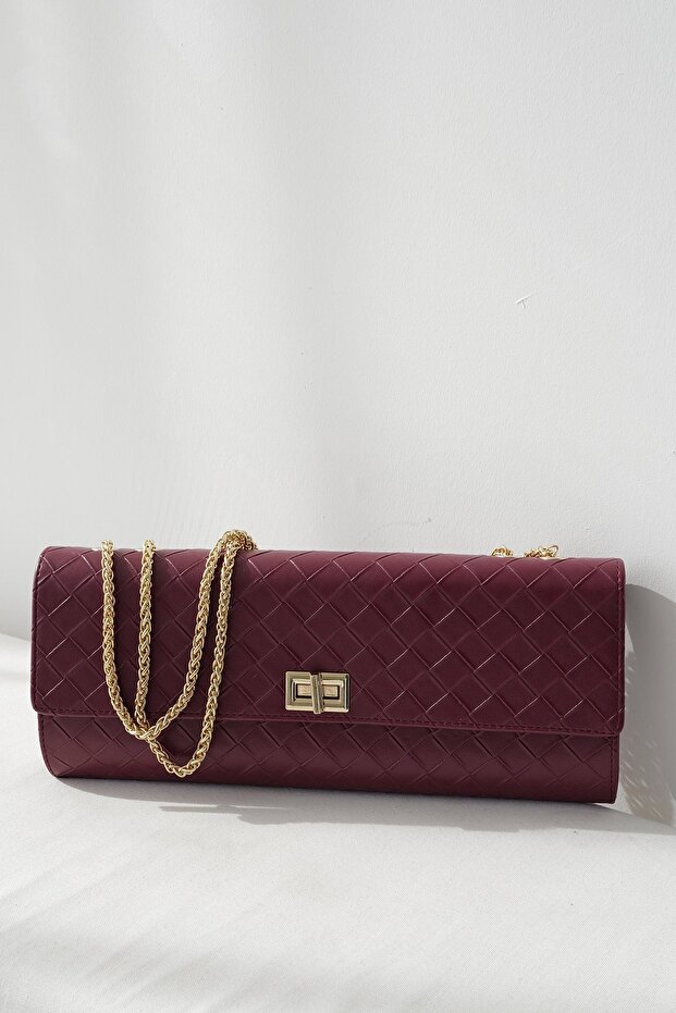 حقيبة مستطيلة منقوشة - 1