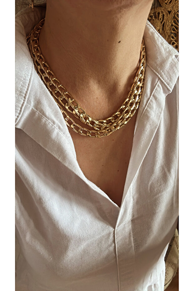 3 katlı künye kolye - 1