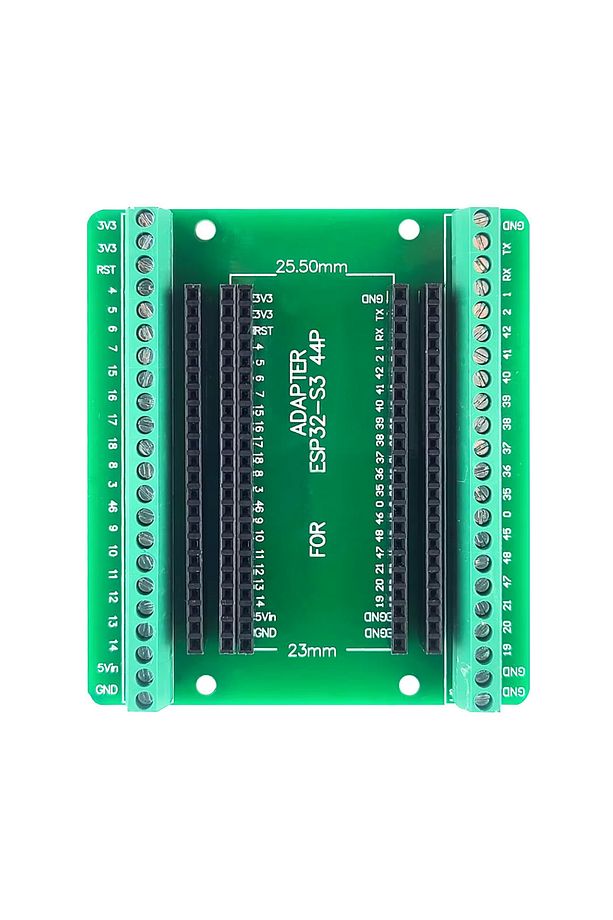 Esp32 Genişleme Kartı Klemens Soket  Esp32-s3 44 pin Hızlı Prototipleme Kolay Bağlantı 25.5mm 23mm - 1
