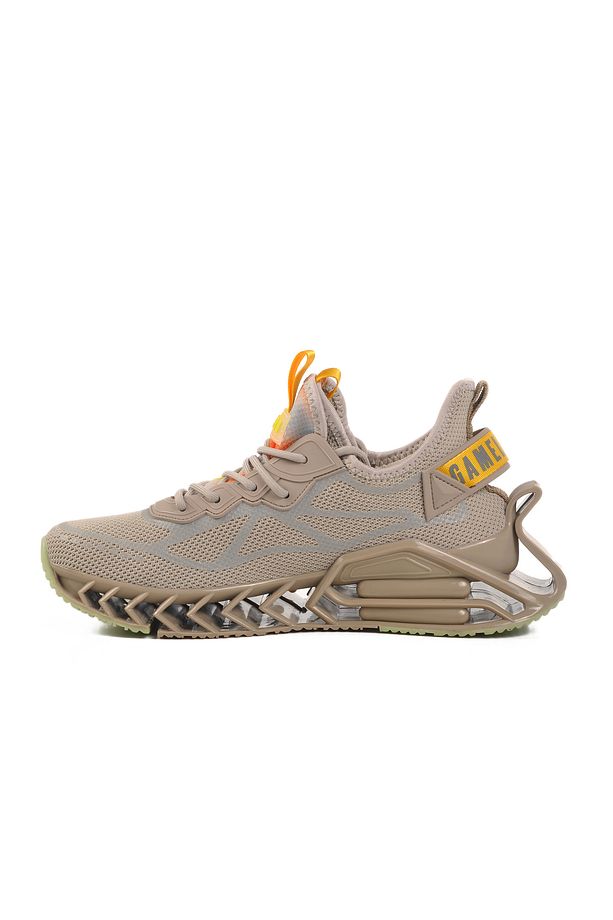 Bej Fileli Hava Alabilen Memory Foam Erkek Sneaker Bright M - 2