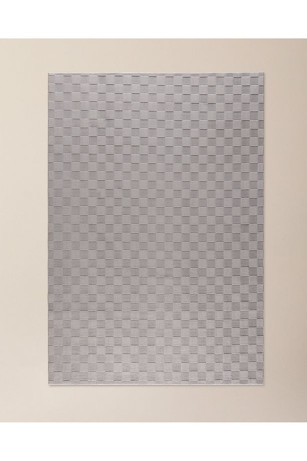 Soie Rölyef Halı - Gri - 200x290 cm - 1