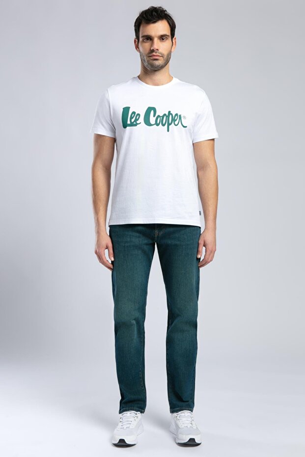 Londonlogo Men's 100% Cotton O-Neck T-Shirt White-Y