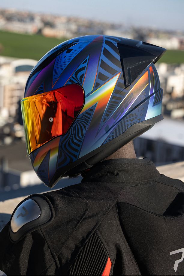RAPID 2 RACE OPTIK MAT MAVİ-MOR KASK - 4